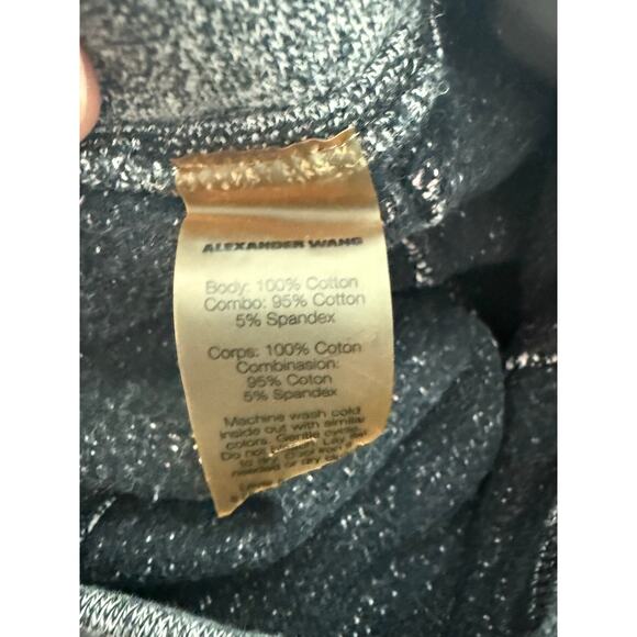 T Alexander Wang Gray Textured Knit Micro Mini Lounge Running Shorts Medium - Picture 7 of 7